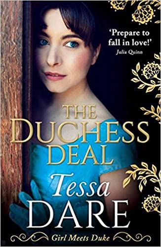 Featured Post Image - The Duchess Deal by Tessa Dare #BookReview #HistoricalRomance #Regency #Humor